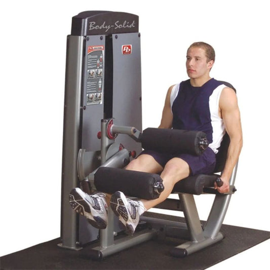 Body-Solid Pro Dual Leg Extension/Leg Curl Machine in Silver
