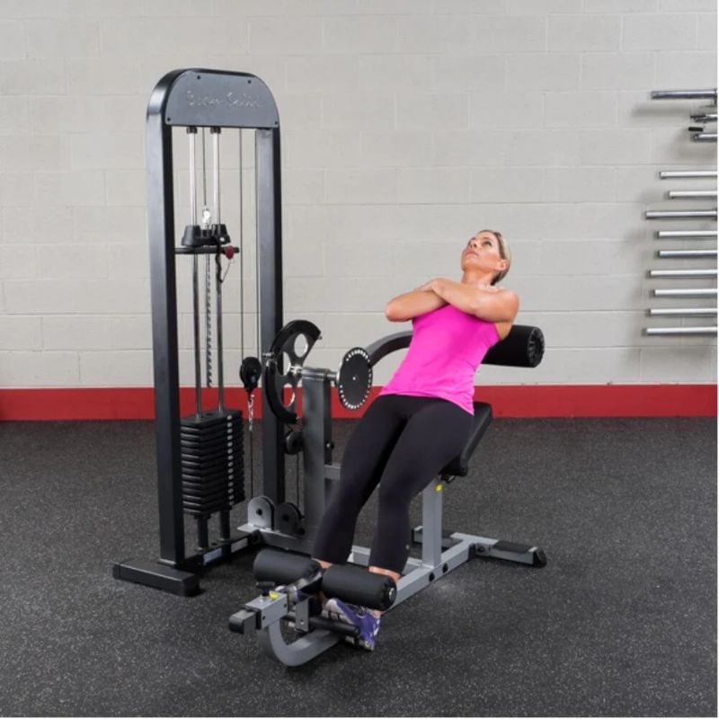 Body-Solid Pro Select Ab and Back Machine in Black