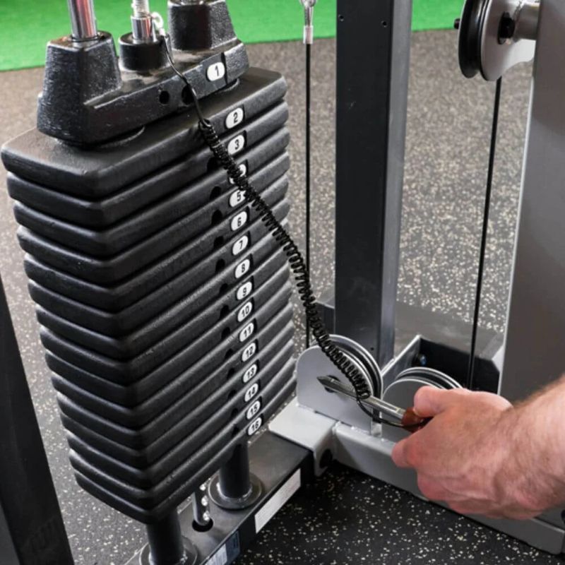Body-Solid Pro Select Biceps And Triceps Machine in Silver