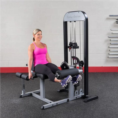 Body-Solid Pro Select Leg Extension Leg Curl Station in Silver