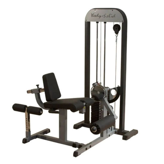 Body-Solid Pro Select Leg Extension Leg Curl Station in Silver
