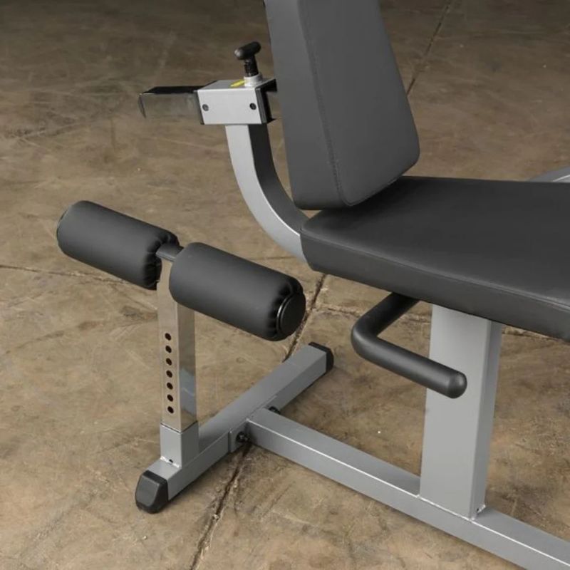 Body-Solid Seated Leg Extension/Leg Curl Machine in Silver