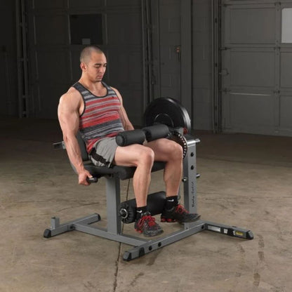 Body-Solid Seated Leg Extension/Leg Curl Machine in Silver
