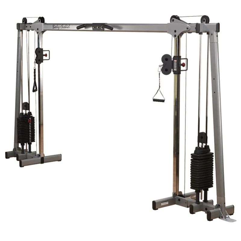 Body-Solid Deluxe Cable Crossover in Silver