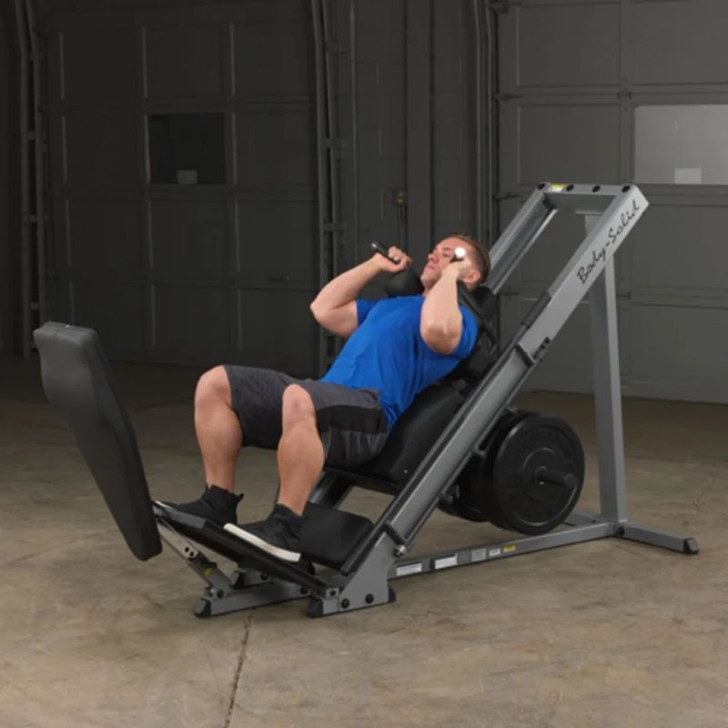 Body-Solid Leg Press & Hack Squat in Silver