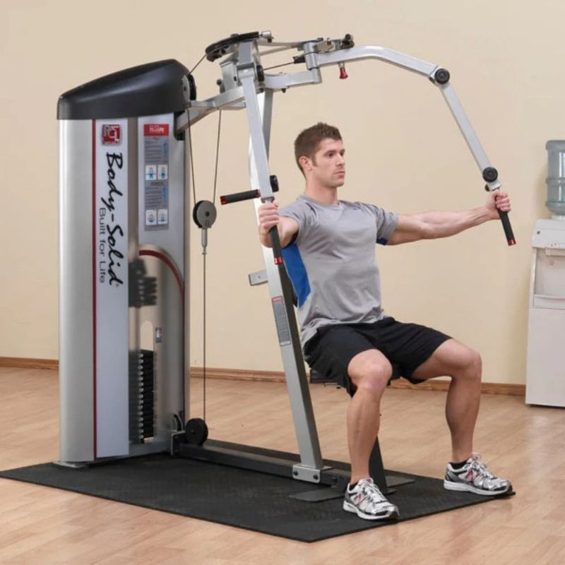 Body-Solid Pro Clubline Series II Pec Deck & Rear Delt in Silver