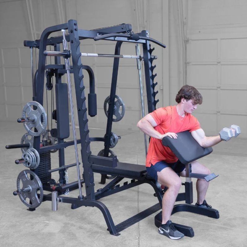 Body-Solid Series 7 Smith Machine with Full Gym Bundle