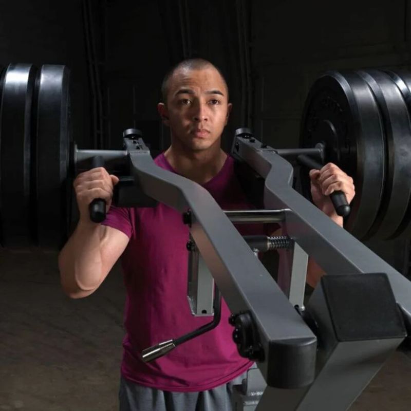 Body-Solid Leverage Squat Calf Machine in Silver