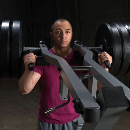 Body-Solid Leverage Squat Calf Machine in Silver