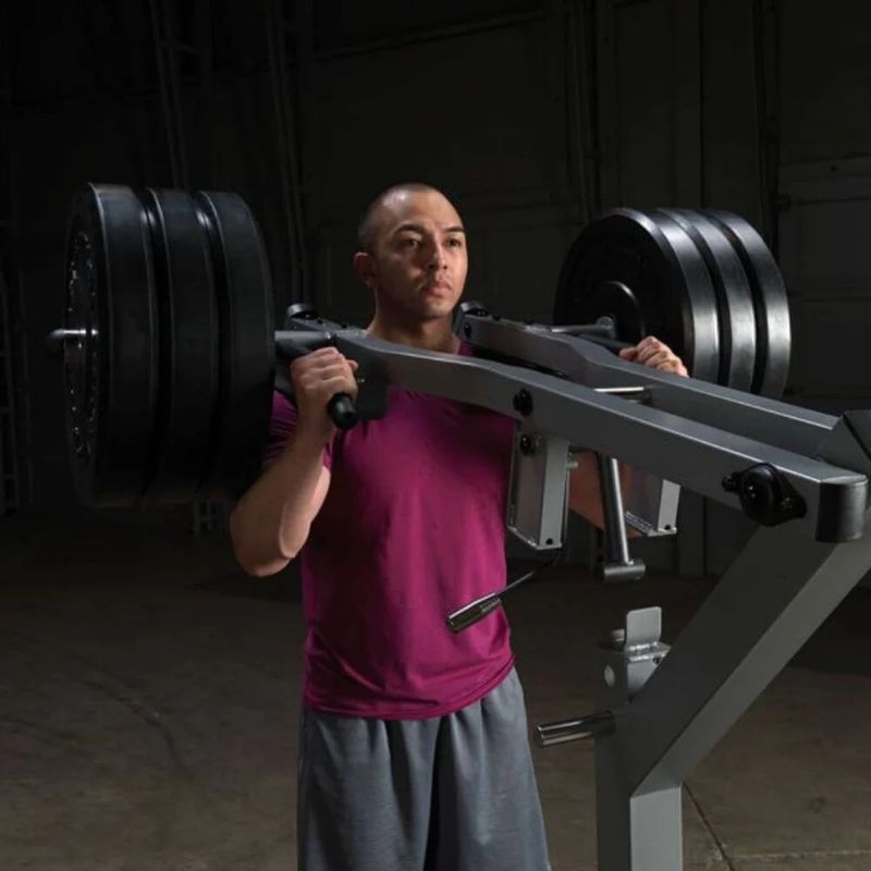 Body-Solid Leverage Squat Calf Machine in Silver