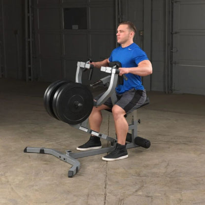Body-Solid Seated Row Machine in Black