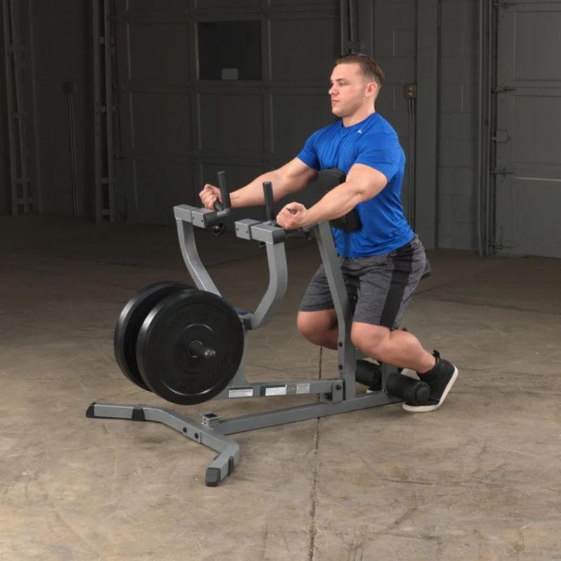 Body-Solid Seated Row Machine in Black