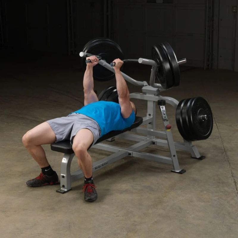 Body-Solid Pro Clubline Leverage Bench Press in Silver
