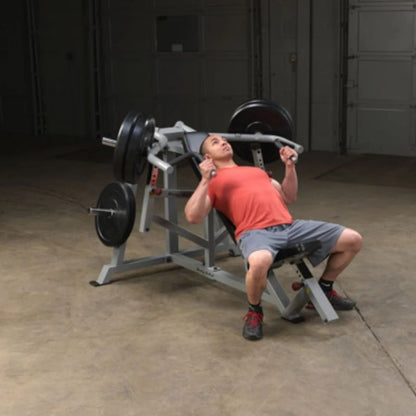 Body-Solid Pro Clubline Leverage Incline Bench Press in Silver