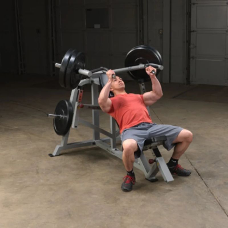 Body-Solid Pro Clubline Leverage Incline Bench Press in Silver