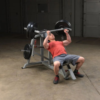 Body-Solid Pro Clubline Leverage Incline Bench Press in Silver