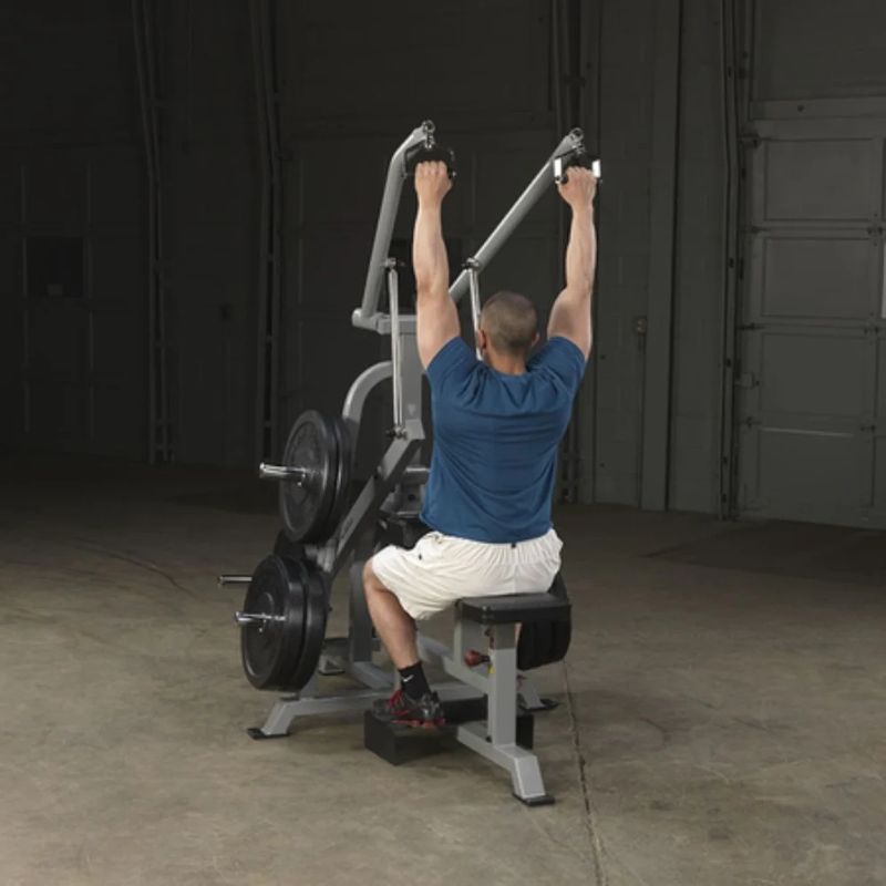 Body-Solid Pro Clubline Leverage Lat Pulldown in Silver