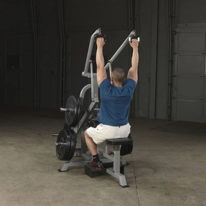 Body-Solid Pro Clubline Leverage Lat Pulldown in Silver