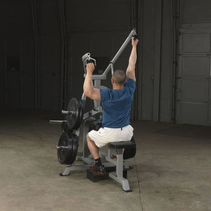 Body-Solid Pro Clubline Leverage Lat Pulldown in Silver