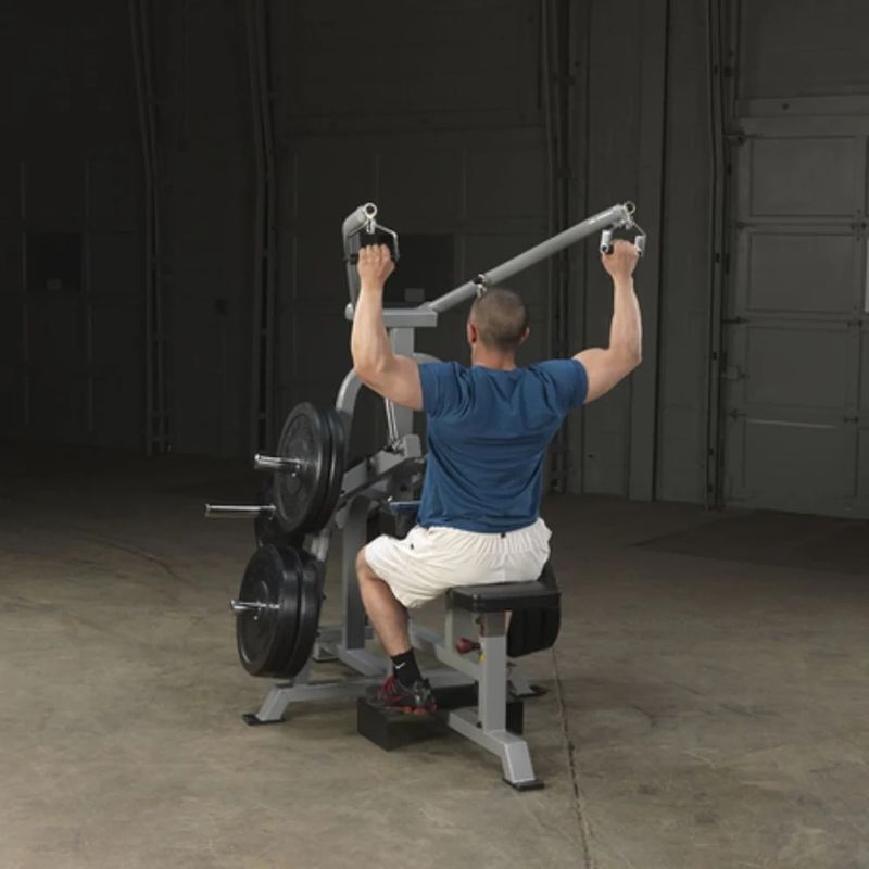 Body-Solid Pro Clubline Leverage Lat Pulldown in Silver