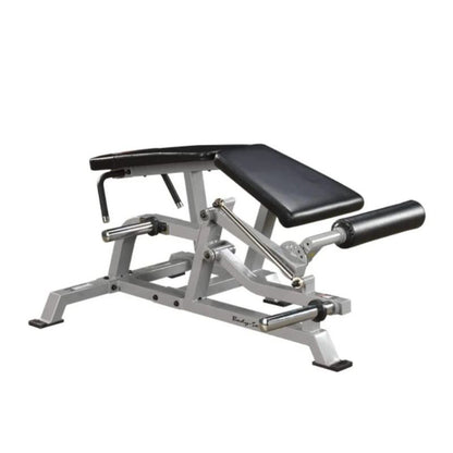 Body-Solid Pro Clubline Leverage Leg Curl in Silver