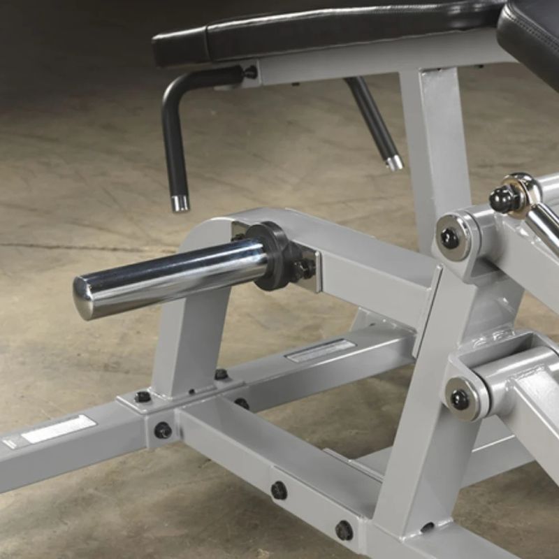 Body-Solid Pro Clubline Leverage Leg Curl in Silver
