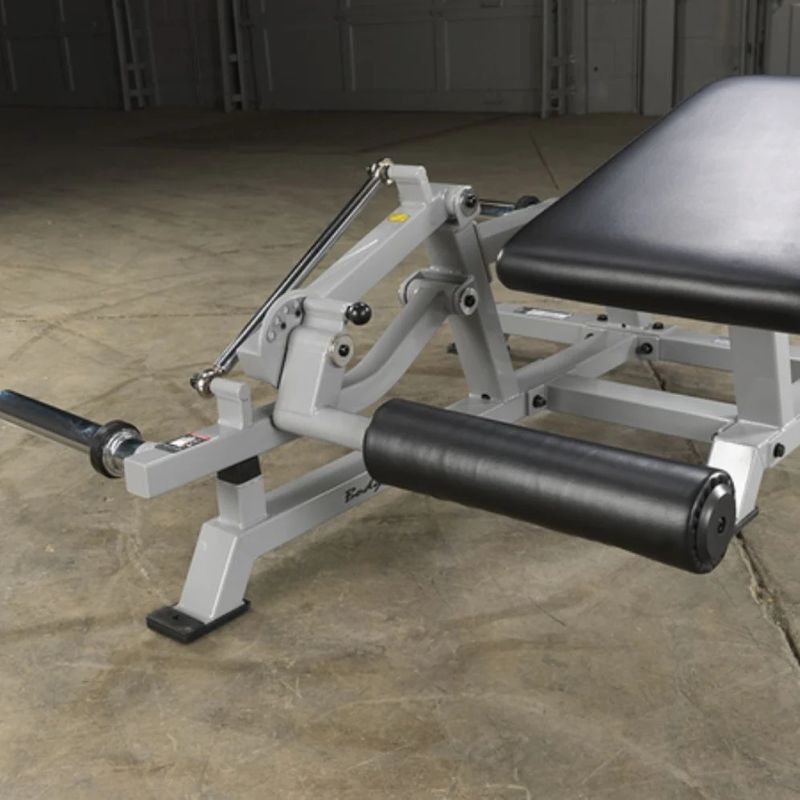 Body-Solid Pro Clubline Leverage Leg Curl in Silver