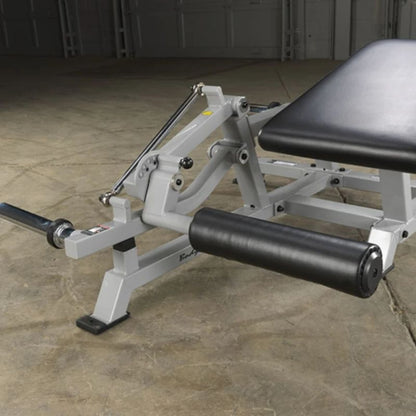 Body-Solid Pro Clubline Leverage Leg Curl in Silver