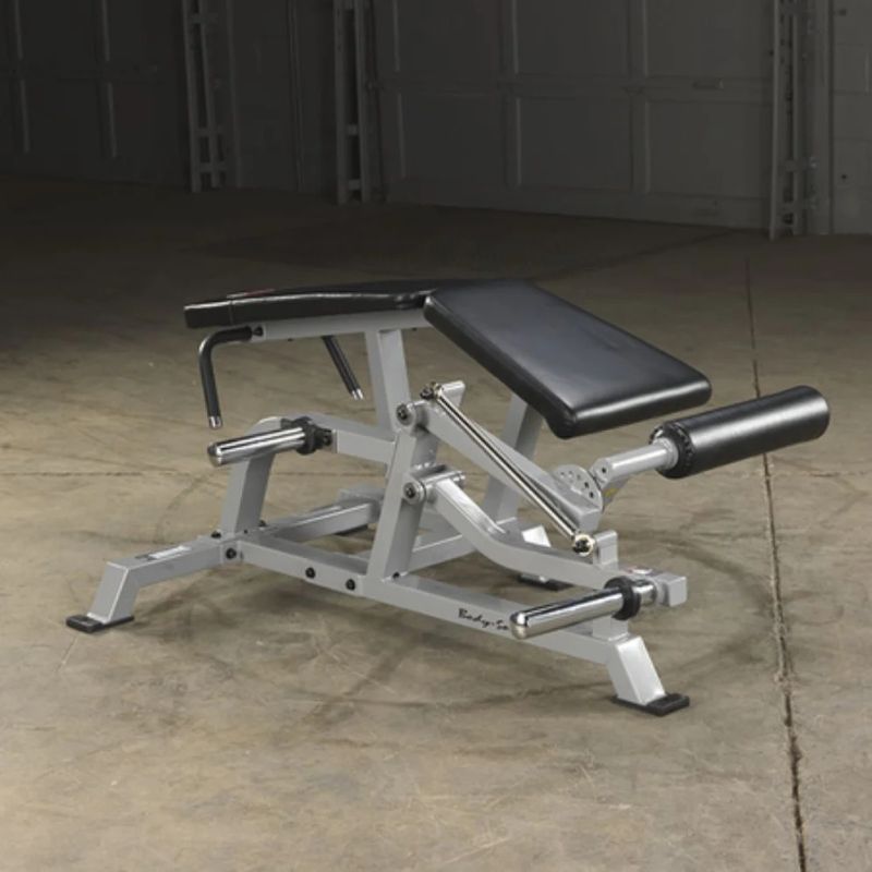 Body-Solid Pro Clubline Leverage Leg Curl in Silver
