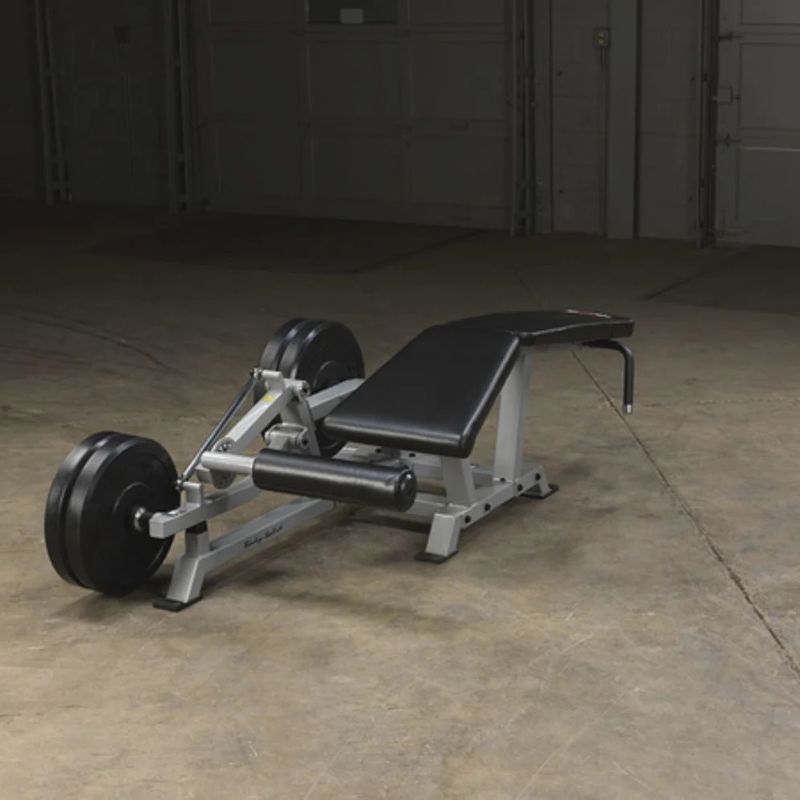 Body-Solid Pro Clubline Leverage Leg Curl in Silver