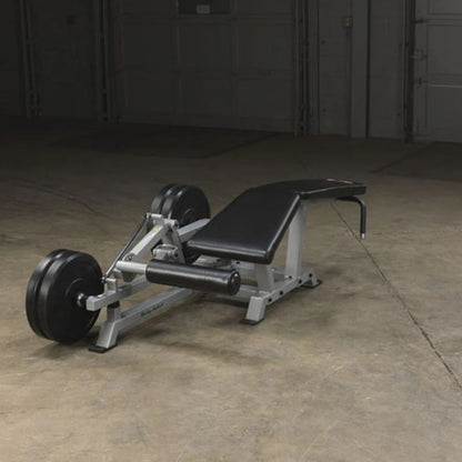 Body-Solid Pro Clubline Leverage Leg Curl in Silver