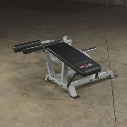 Body-Solid Pro Clubline Leverage Leg Curl in Silver