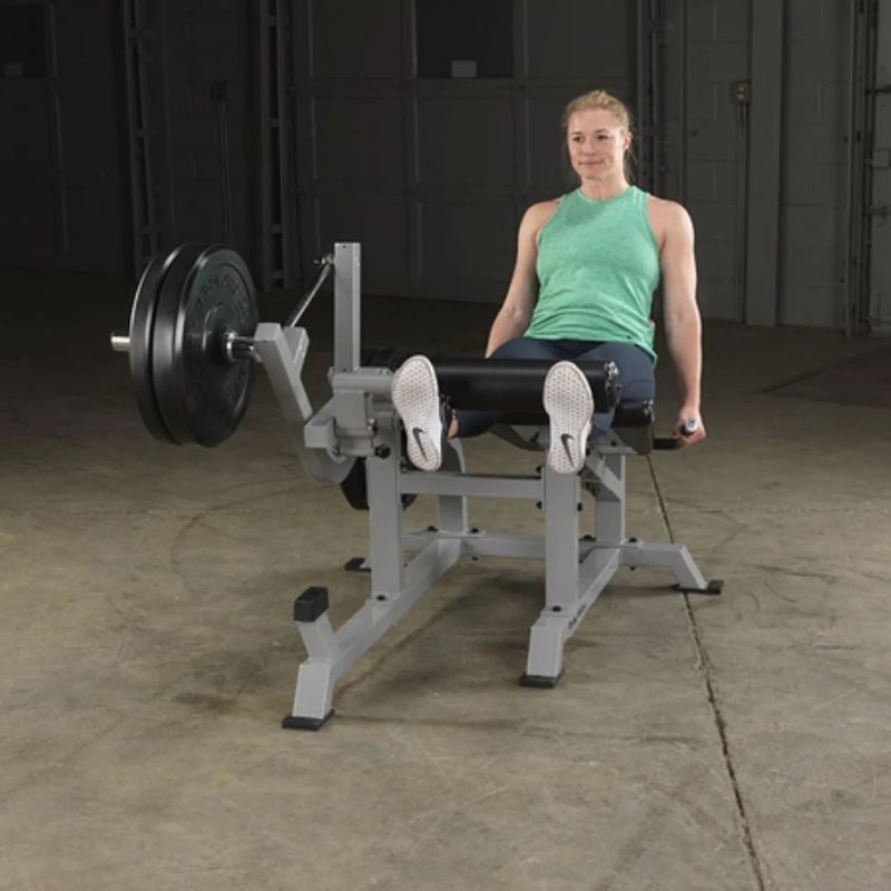 Body-Solid Pro Clubline Leverage Leg Extension in Silver