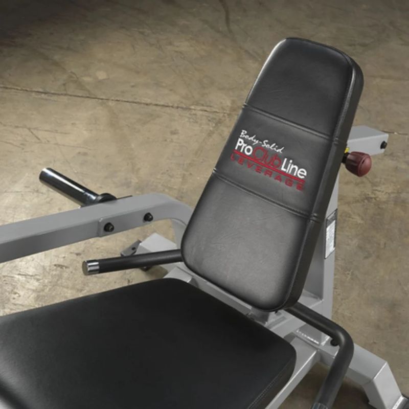 Body-Solid Pro Clubline Leverage Leg Extension in Silver