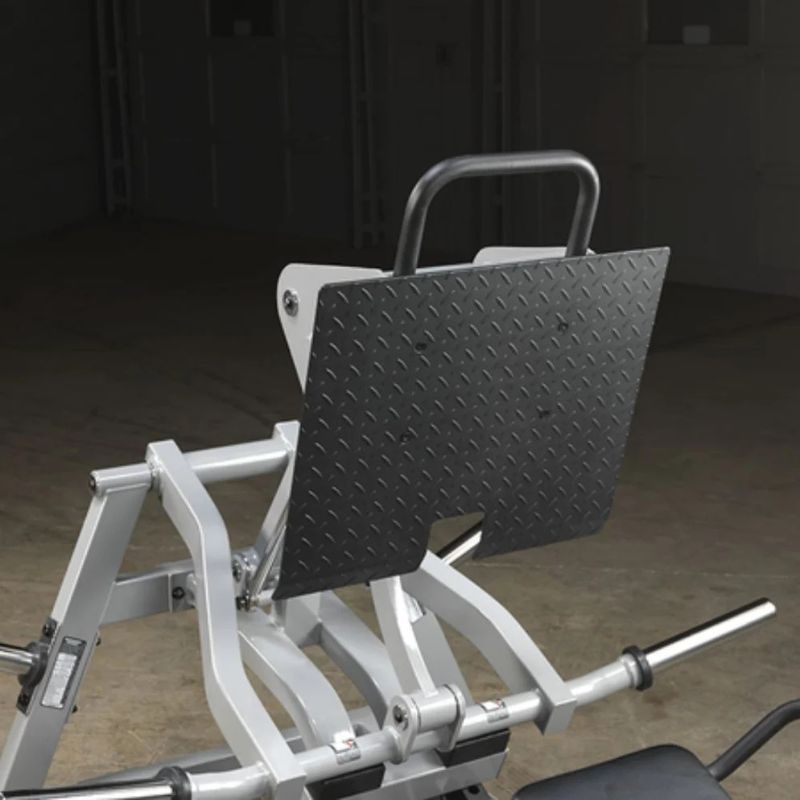 Body-Solid Pro Clubline Leverage Horizontal Leg Press in Silver