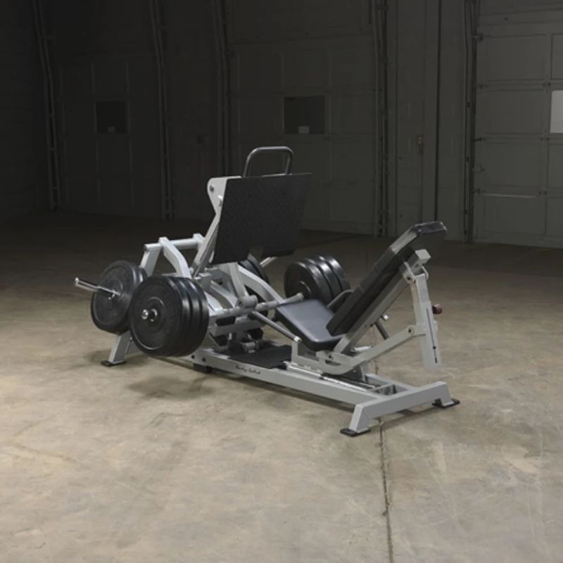 Body-Solid Pro Clubline Leverage Horizontal Leg Press in Silver