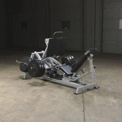 Body-Solid Pro Clubline Leverage Horizontal Leg Press in Silver