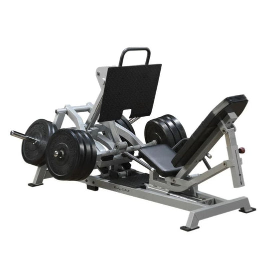 Body-Solid Pro Clubline Leverage Horizontal Leg Press in Silver