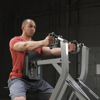 Body-Solid Pro Clubline Leverage Seated Row in Black