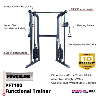 Body-Solid Powerline Functional Trainer in Black