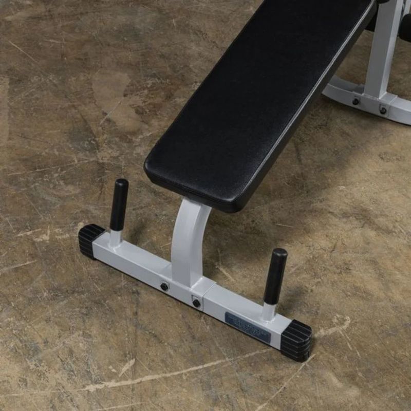 Body-Solid Powerline Leg Extension & Curl Machine in Silver