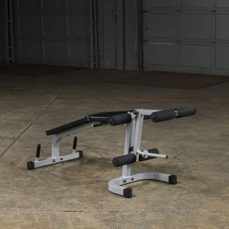 Body-Solid Powerline Leg Extension & Curl Machine in Silver