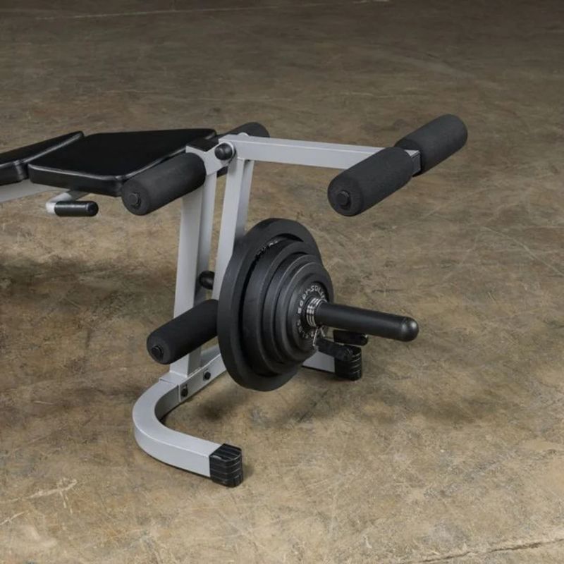 Body-Solid Powerline Leg Extension & Curl Machine in Silver