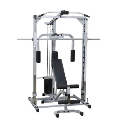 Body-Solid Powerline Smith Machine Gym Bundle in Silver