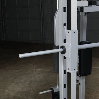 Body-Solid Powerline Smith Machine Gym Bundle in Silver