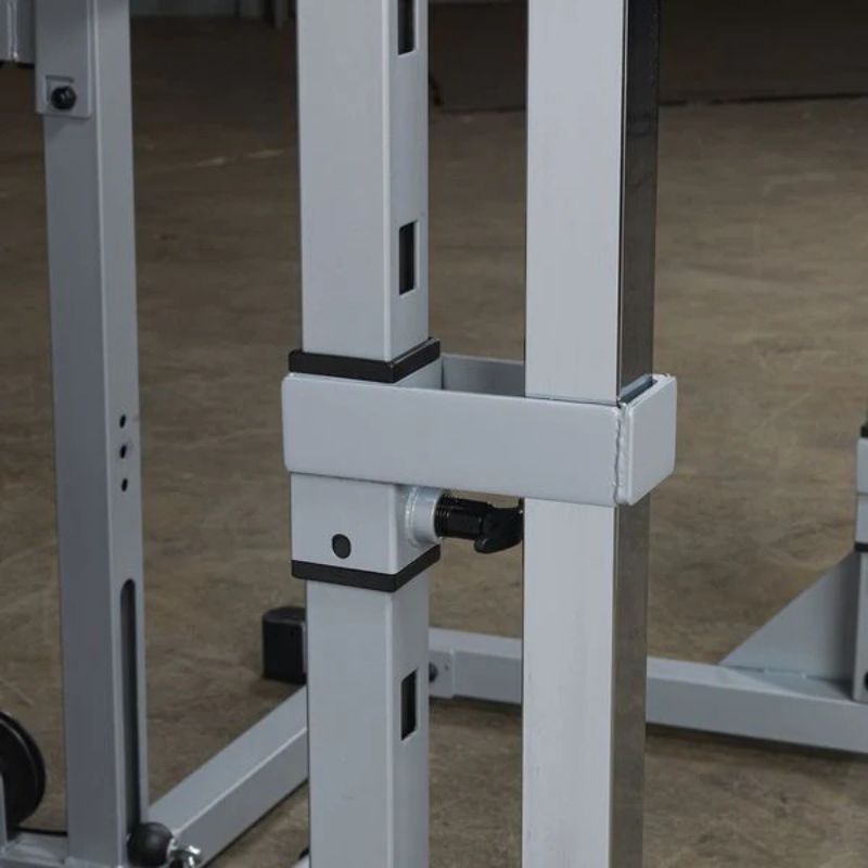 Body-Solid Powerline Smith Machine Gym Bundle in Silver