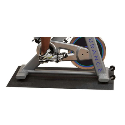 Body-Solid Tools Rubber Bike Mat in Black