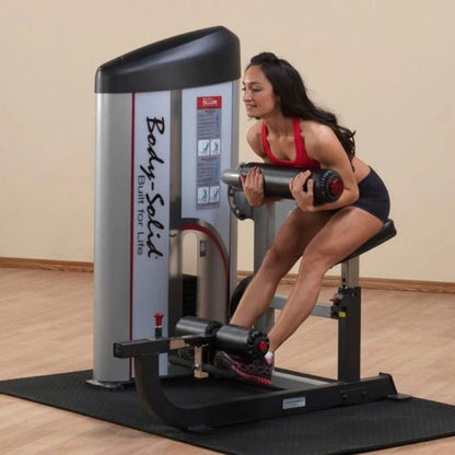 Body-Solid Pro Clubline Series II Ab and Back Machine in Silver