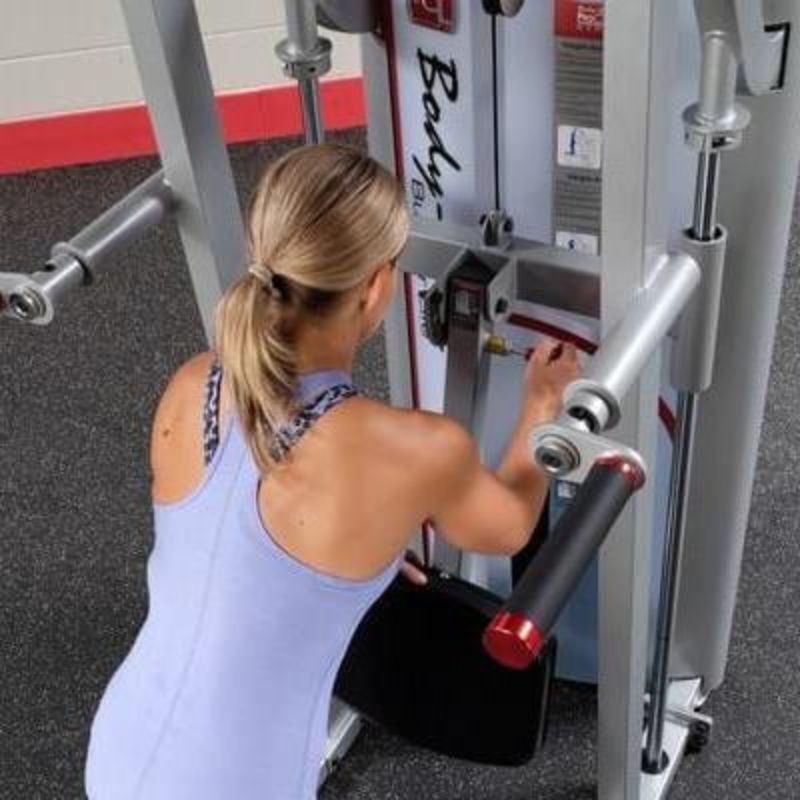 Body-Solid Pro Clubline Series II Assisted Chin Dip in Silver