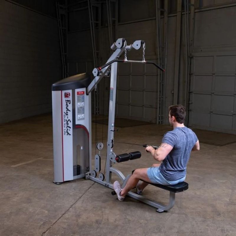 Body-Solid Pro Clubline Series II Lat Pull/Seated Row in Silver